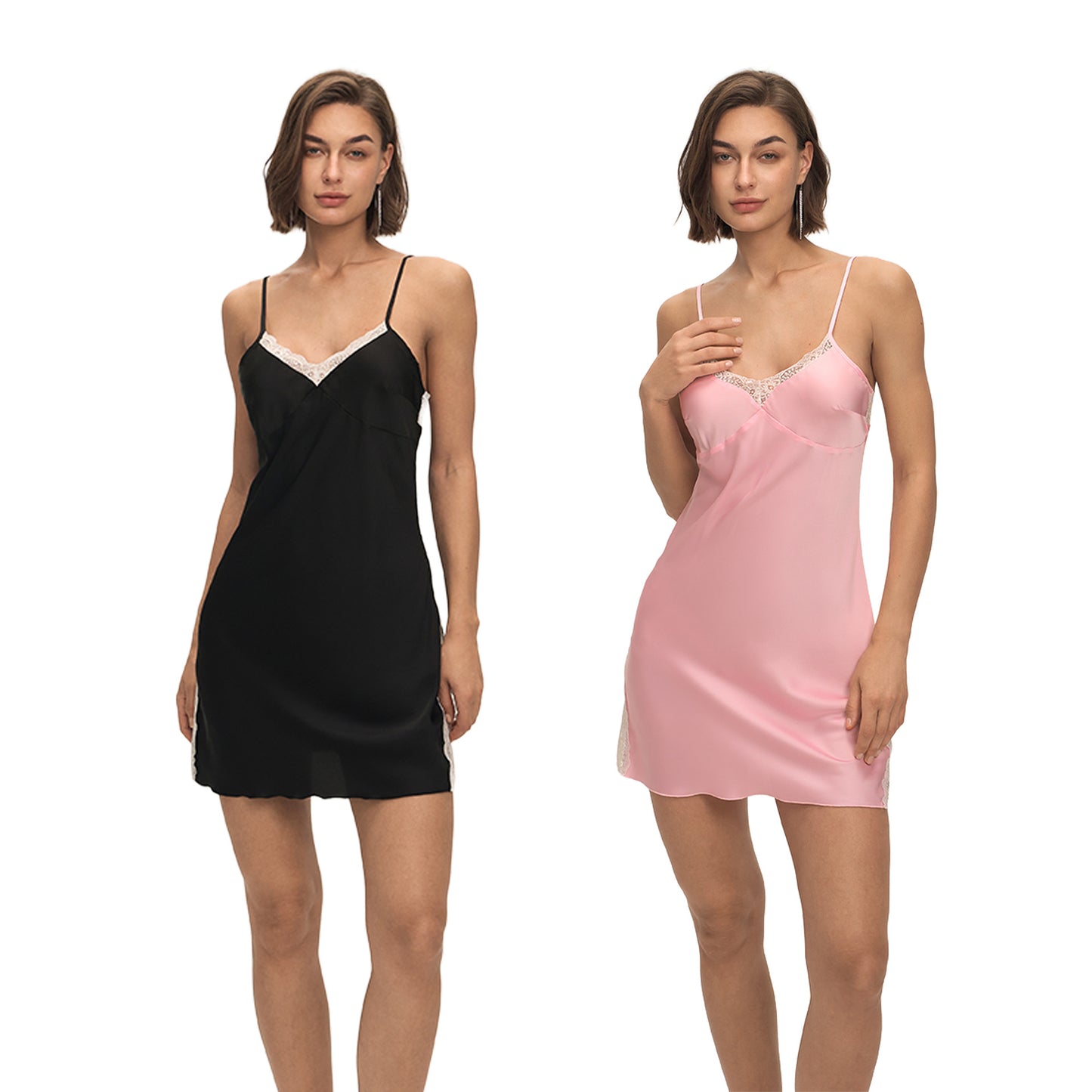 Satin Chiffon Camisole Nightdresscasual, Comfortable Loungewear
