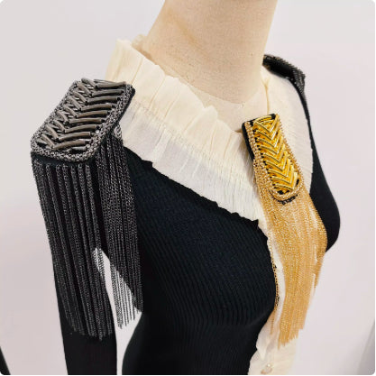 Metal Super Long Chain Simple Men's And Women's Clothing Ornament Tassel Epaulet