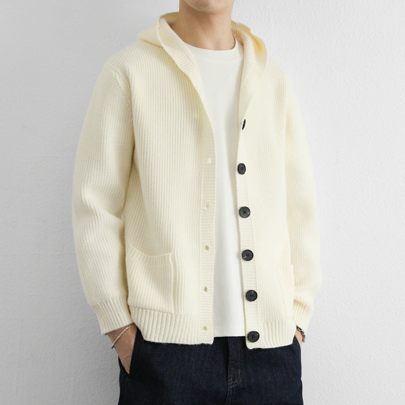 Korean-style Solid Color Trendy Casual Hooded Sweater