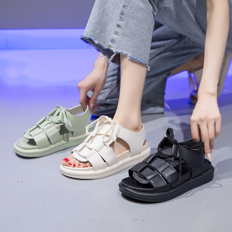Summer Niche Sports Flat Roman Women's Shoes