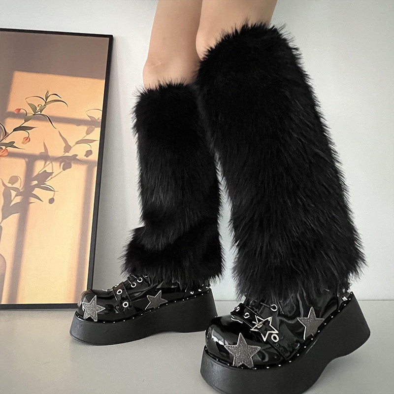 Retro Hairy Leg Covers Look Slimmer Hairy Sock Covers