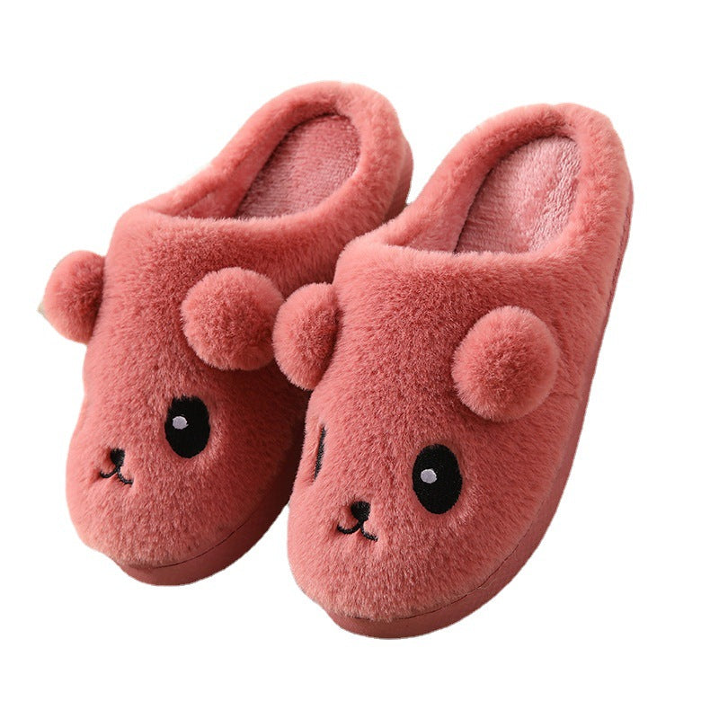 Cotton Slippers Couple Autumn And Winter Cute Cartoon Home Indoor