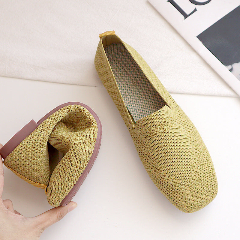 Spring Breathable Soft Soles Maternity Shoes Woven