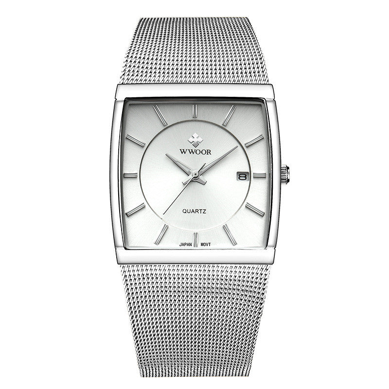 Men's mesh strap watch