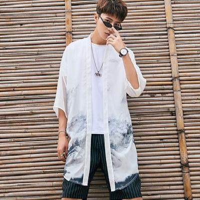 Cloak Chinese Mid-length Coat Road Gown Summer