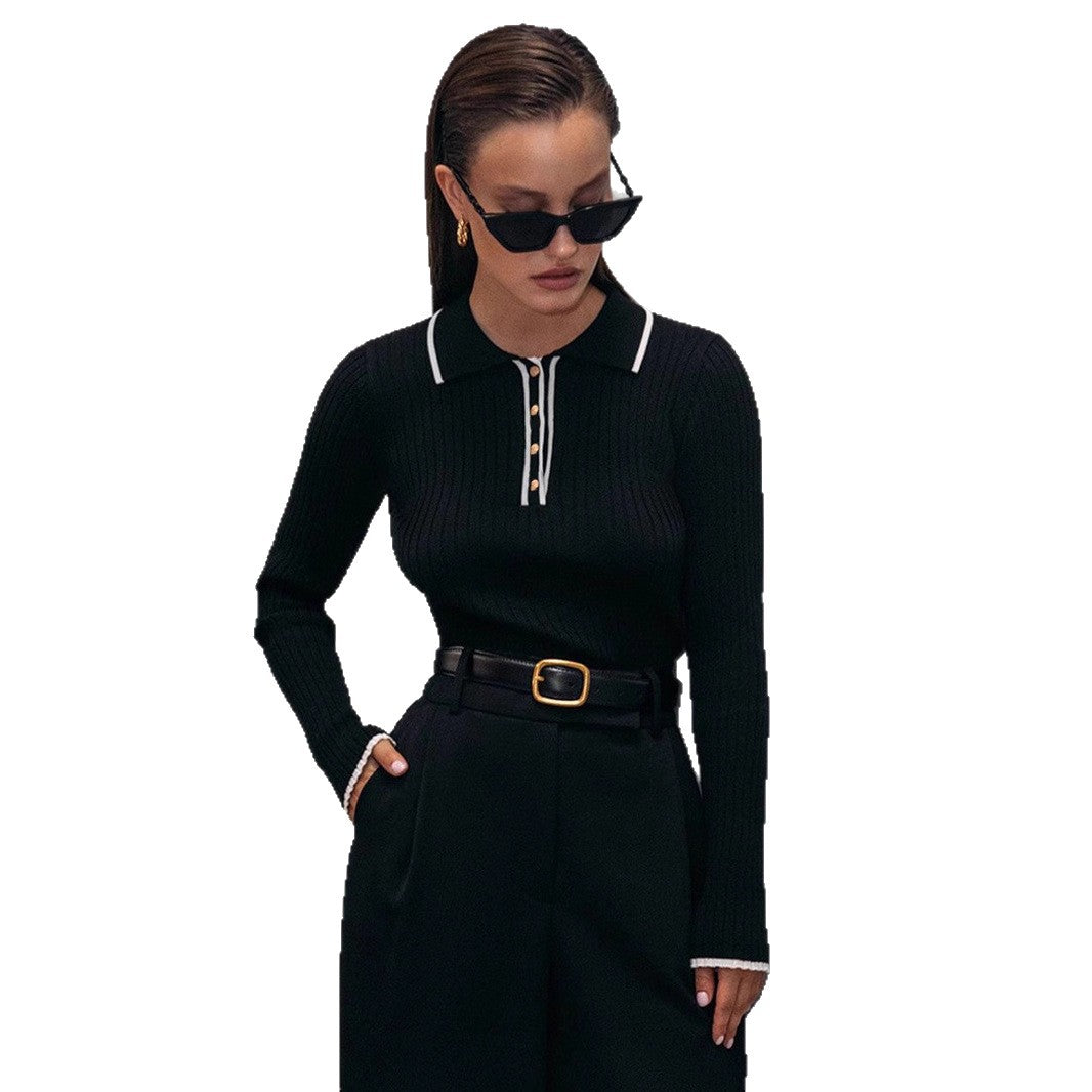 Skjorte fransk stil slim fit nedsunket stribe