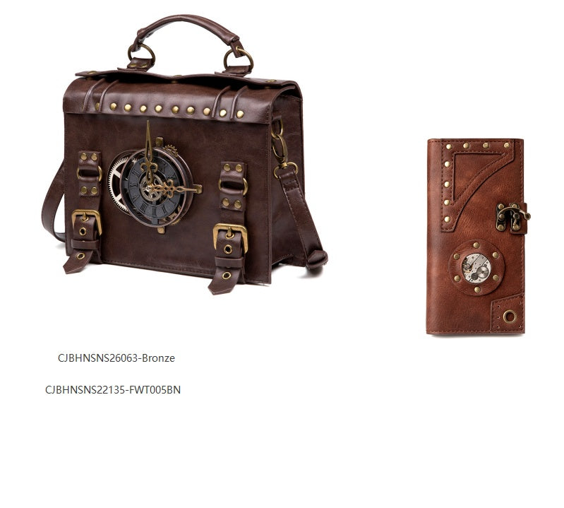 Steampunk ladies long wallet