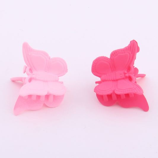 Color butterfly clip children's mini small hairpin