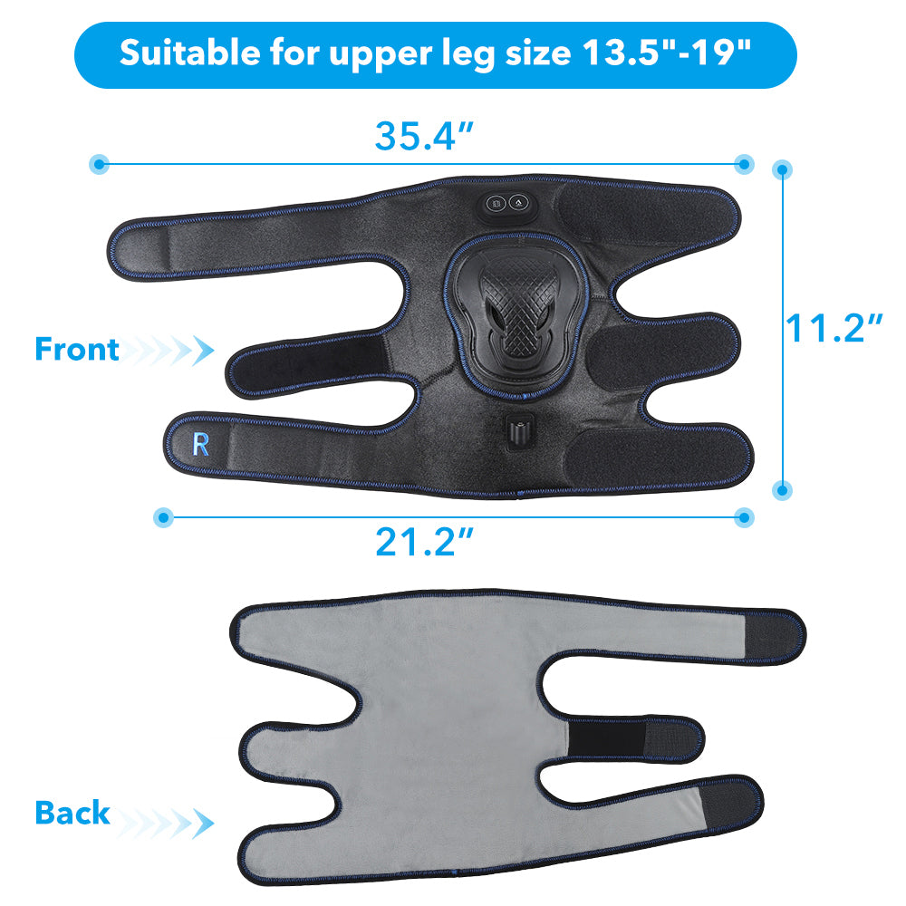 Electric knee pad physiotherapy