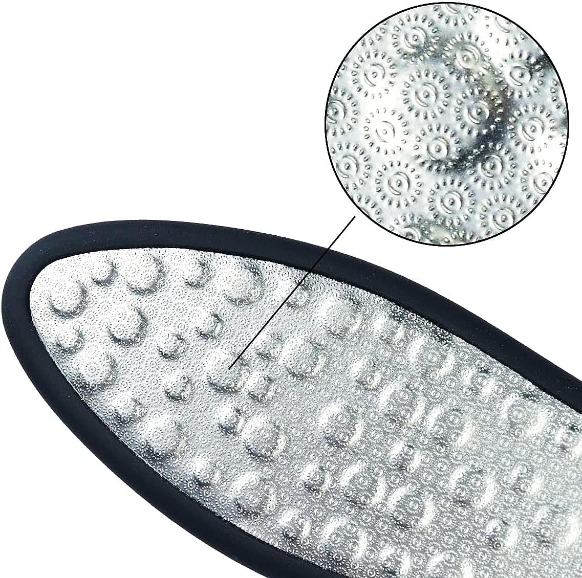 Hornhautentferner, Hornhautfeile, Hornhauthobel, Doppelseitig Edelstahl Fußfeile Hornhautraspel Für Fußpflege, Hornhaut Entfernen Fuß Und Verschrumpelte Haut Hornhaut - Schwarz