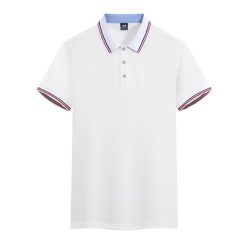 Work Clothes Ice Silk Quick-drying 240g Color Matching Polo Shirt