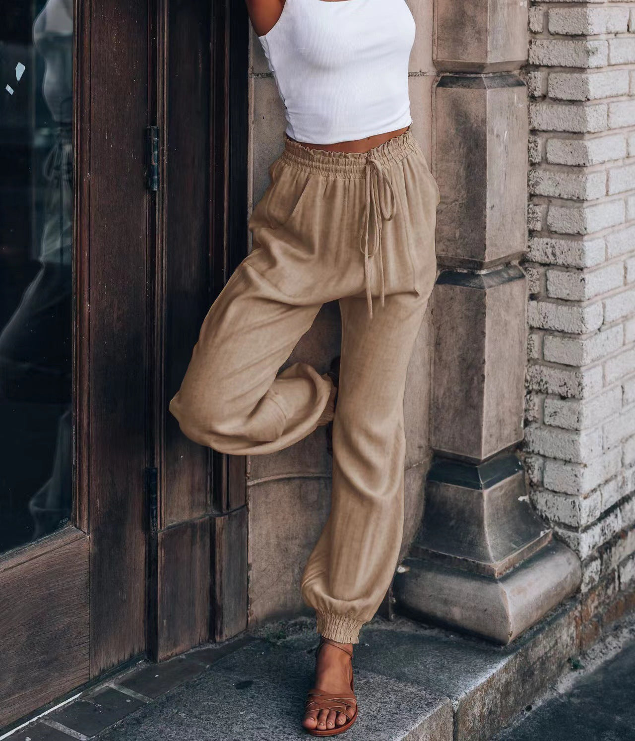 Women's Solid Color Casual Pants