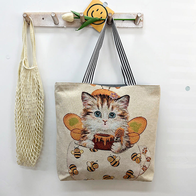 Fashion Casual Canvas Shoulder Bag Creativity