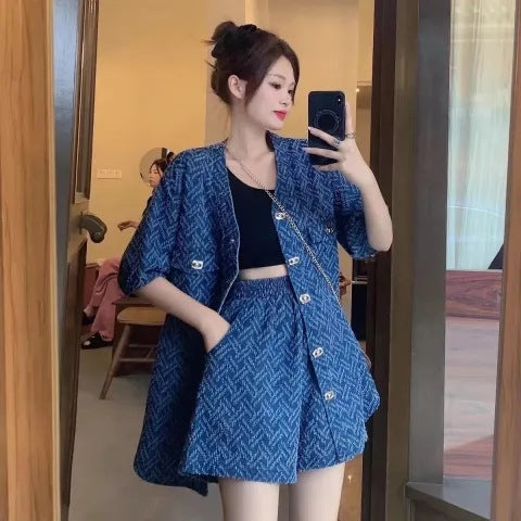 Women's Figure-flattering Loose Two-piece Set