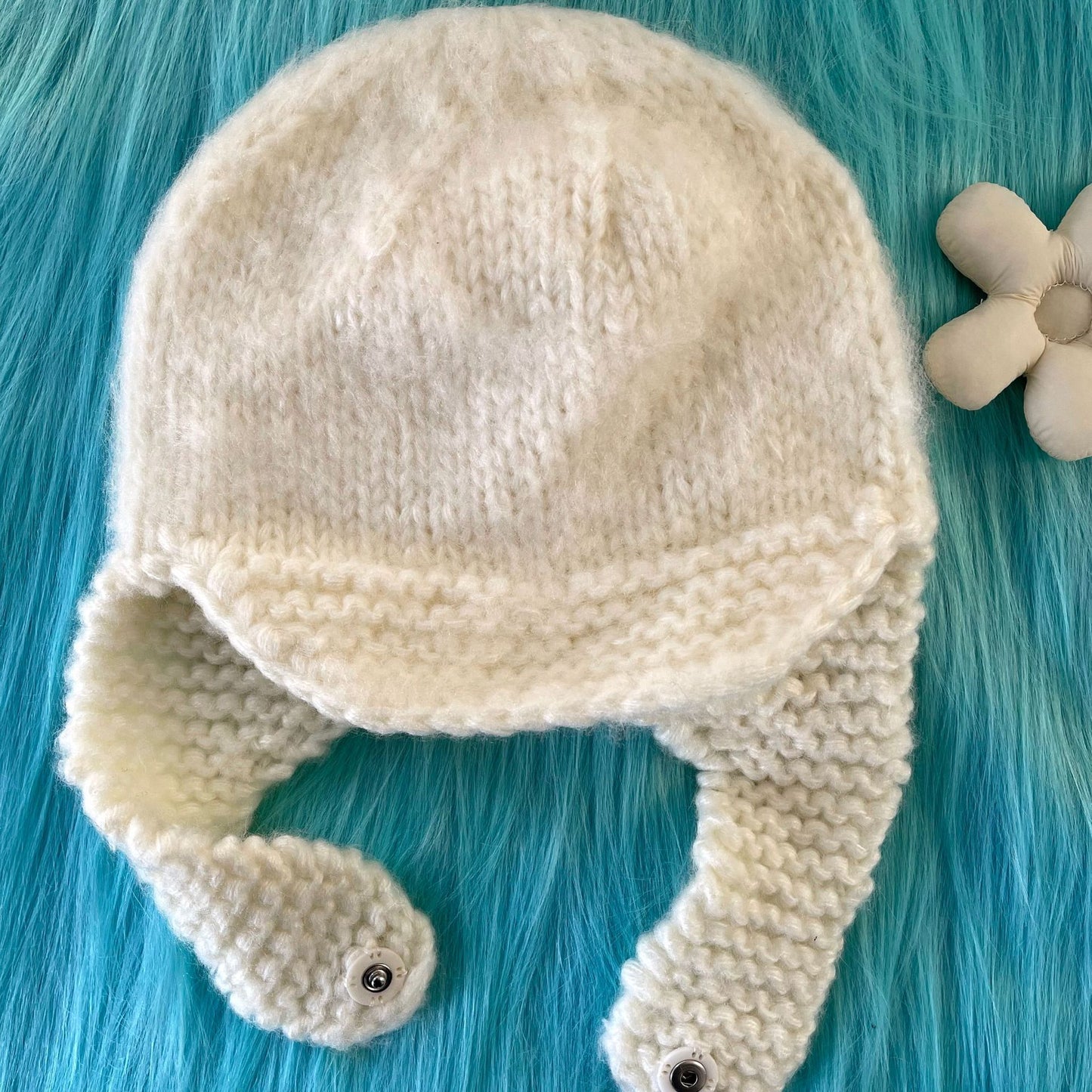 Ins Handmade Cute Wool Hat Children's Ear Protection