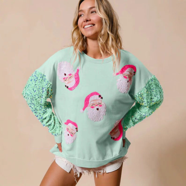 European And American Women's Clothing Christmas Long-sleeved Sweater