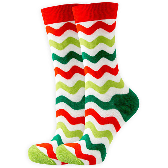 Christmas Santa Claus Women's Socks Elk Tide
