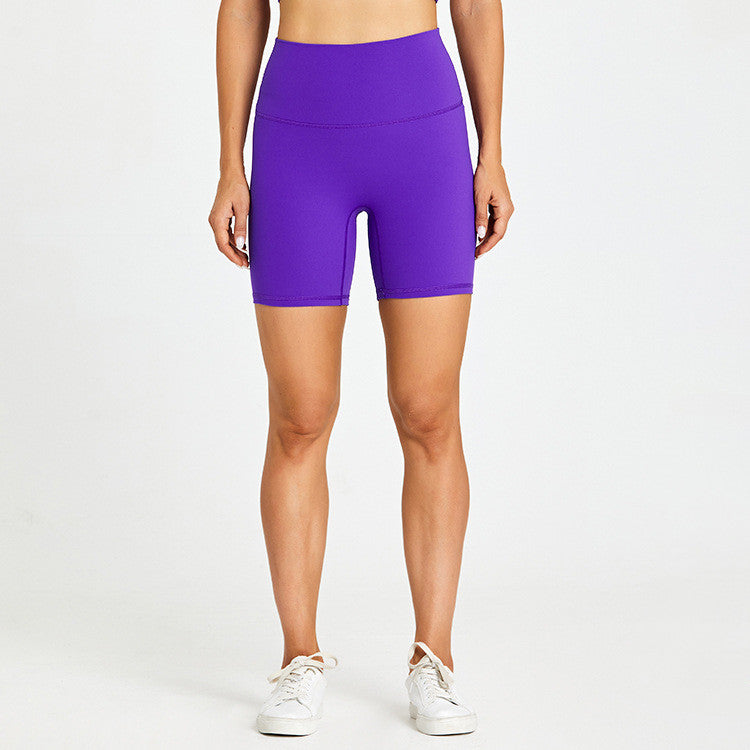 Exercise Without Embarrassment Feel Naked, Scrub And Wear Tight High-waist Yoga Shorts
