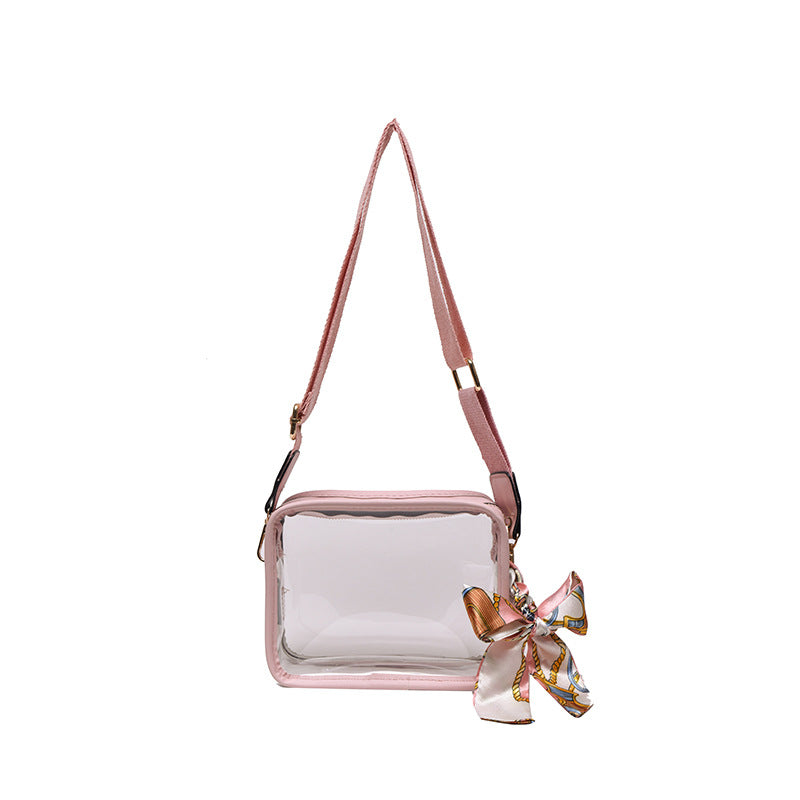 Wide Shoulder PVC Single Shoulder Diagonal Cross Phone Bag