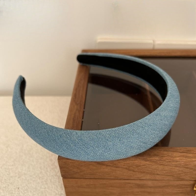 Women's Retro Minority Temperament Denim Fabric Headband