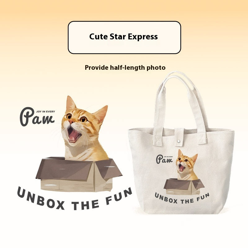 Pet Custom Canvas Bag Pure Cotton