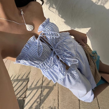 Womens Stylish And Elegant Striped Pantsuit