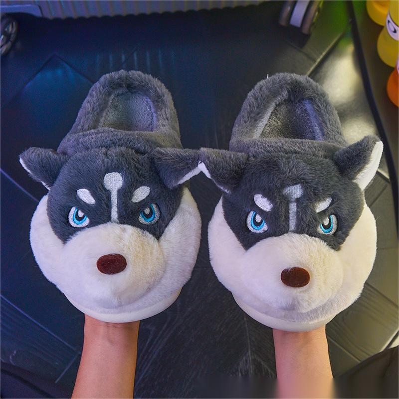 Bag With Men's Cotton Slipper Plush