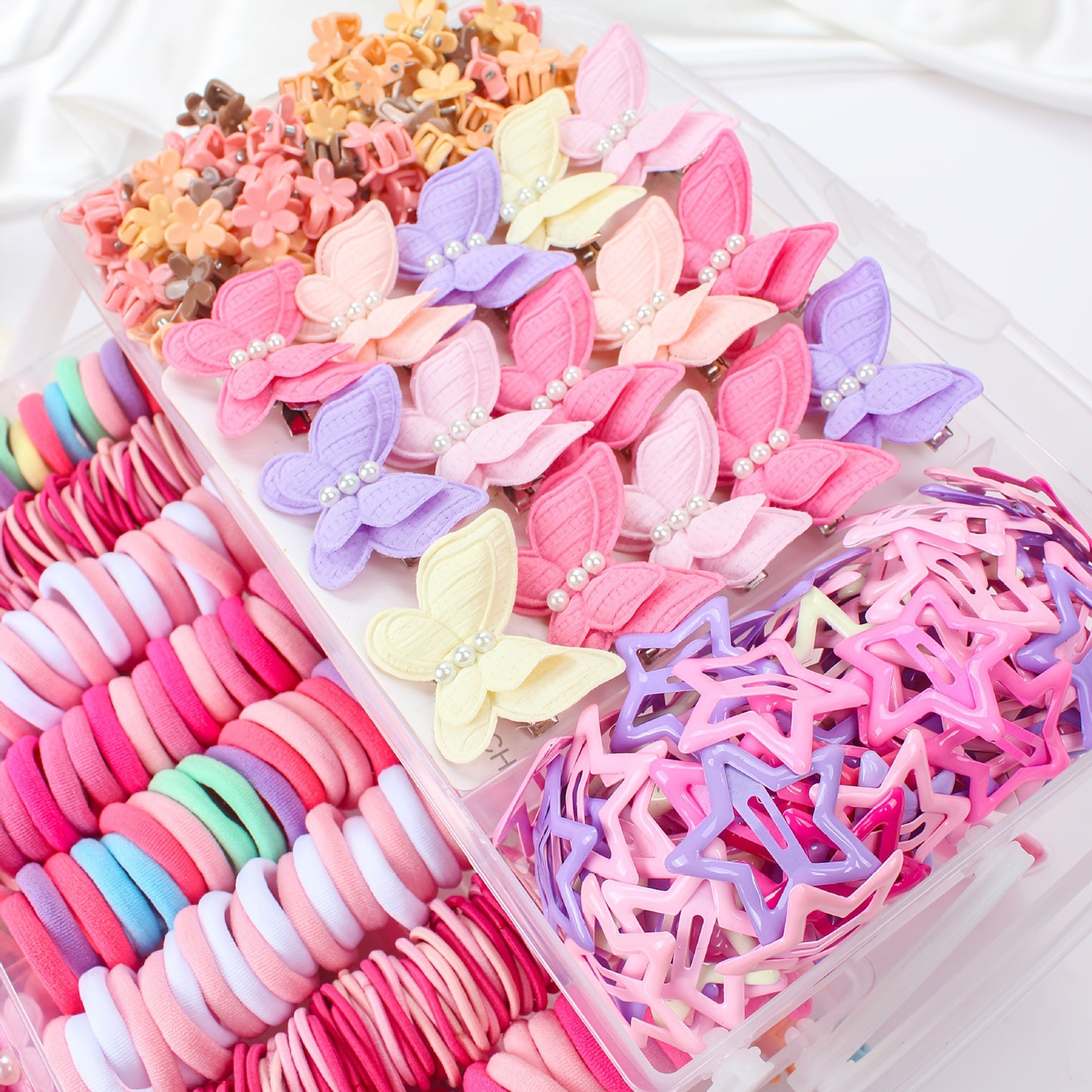 Children's Hair Ring Hairpin And Headdress Set In A Box