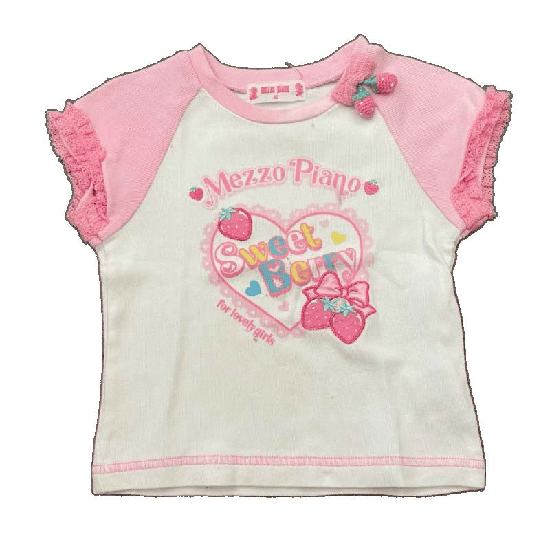 Short Sleeve All-match And Cute Short Cartoon