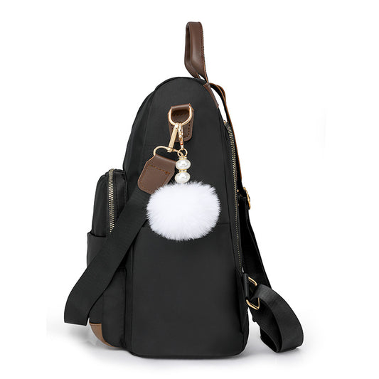 Color Block Large Capacity Oxford Cloth Outdoor Fashion Casual Anti-theft Backpack