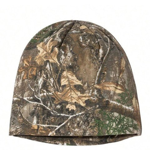 Female Simple Tree Print Warm Knitted Hat