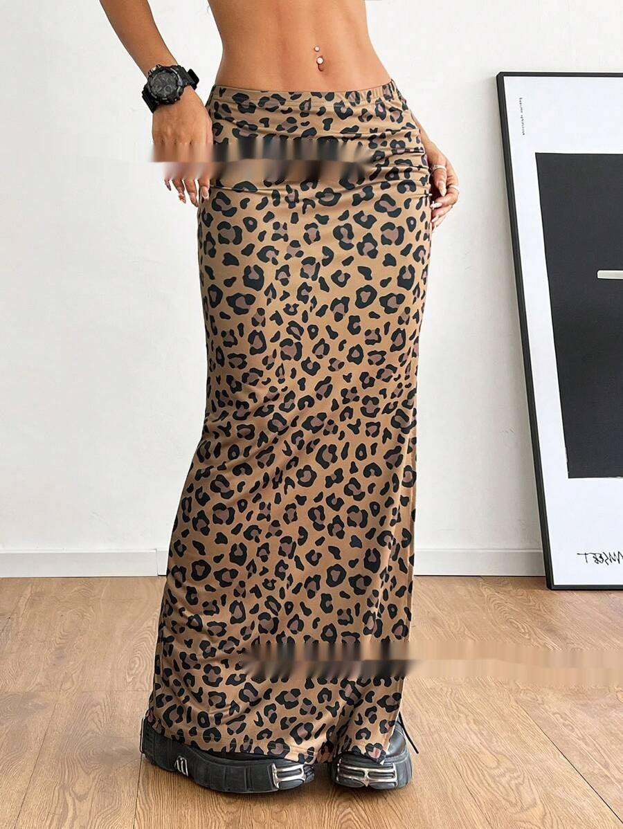 SpringSummer Pleated Slit Long Dress For Women