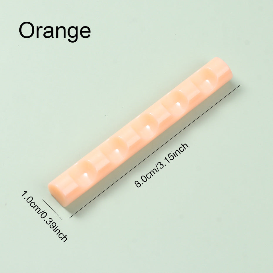 Manicure Pen Holder Acrylic Transparent Candy Color Multifunctional Color Mixing Brush Supporting Tool