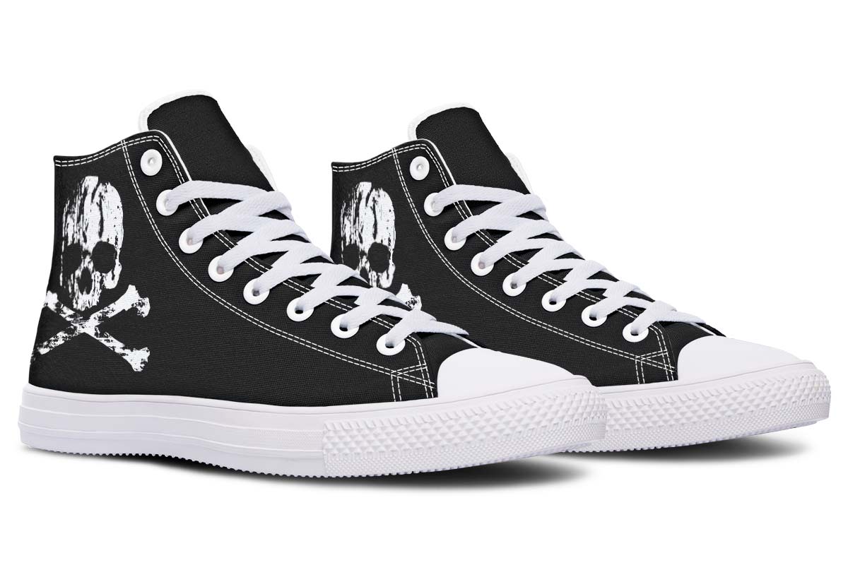 Men's And Women's Fashion Color Printing High-top Canvas Shoes