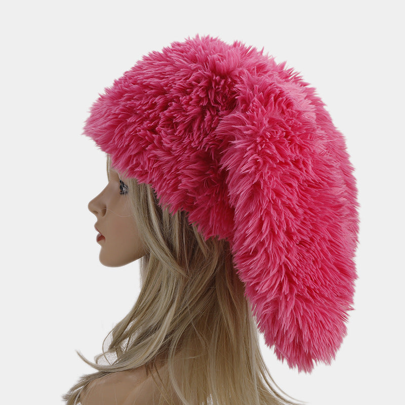 Colorful Plush Rabbit Ears Cute Funny Ushanka