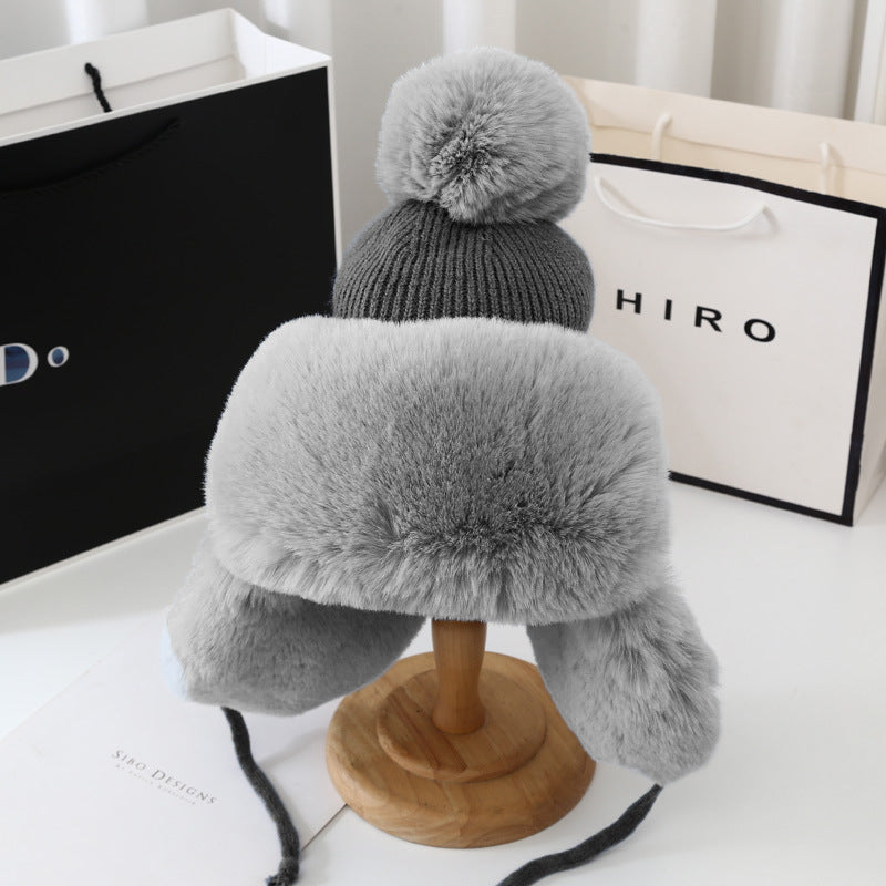 Thickened Cold Proof Plush Hat Lady
