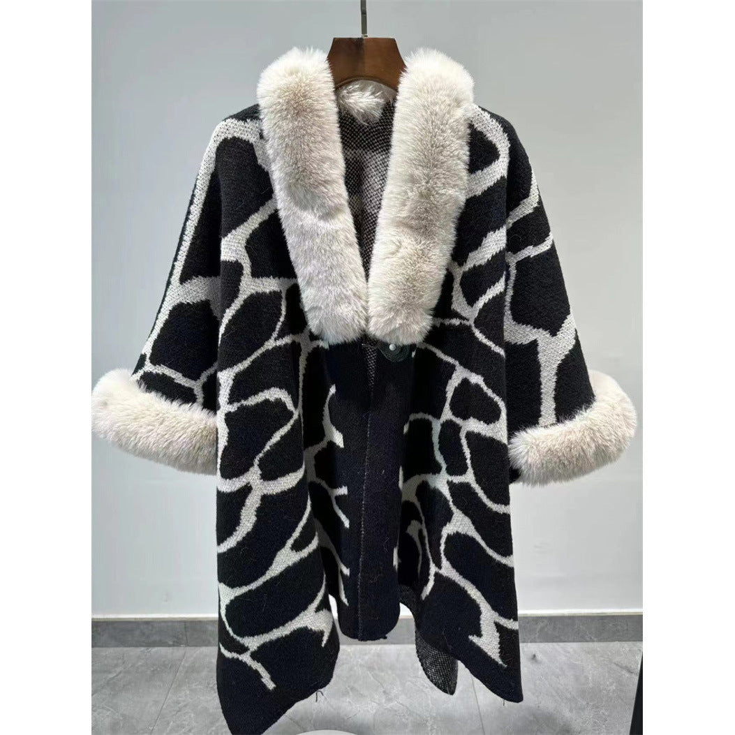 Thick Warm Extended Cape Loose