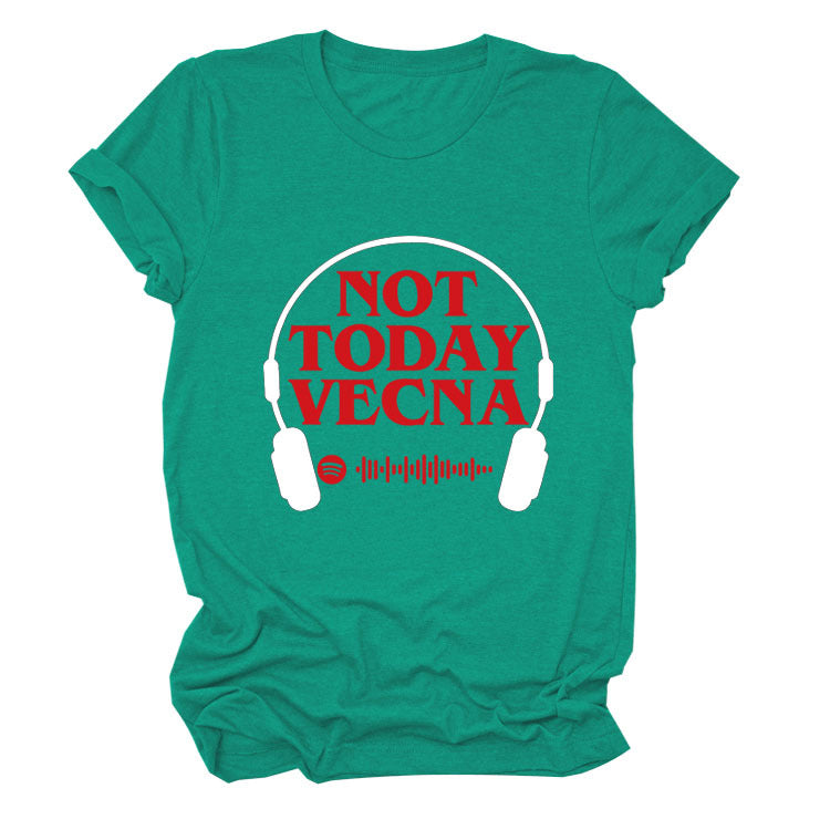 Summer New Round Neck Letter Short-sleeved