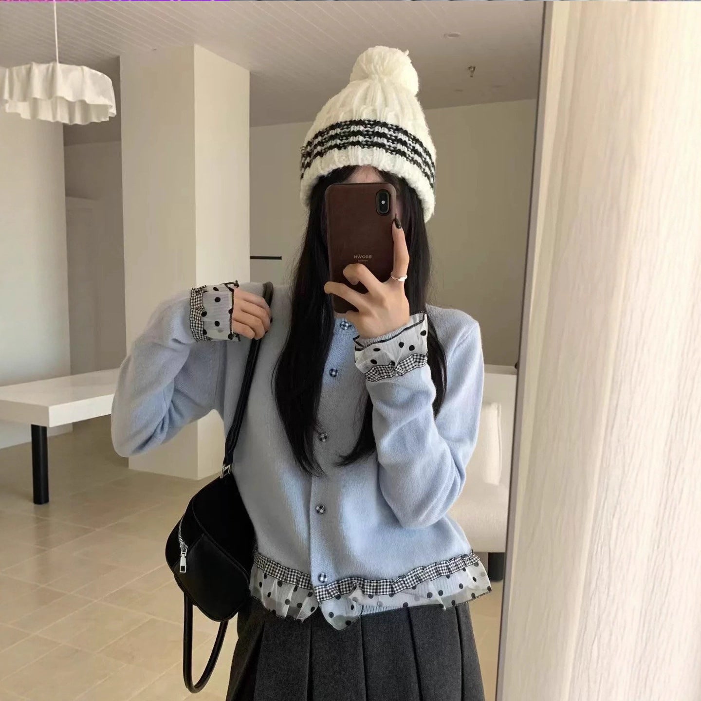 Women's Knitted Cardigan Loose Lazy Style Short Top