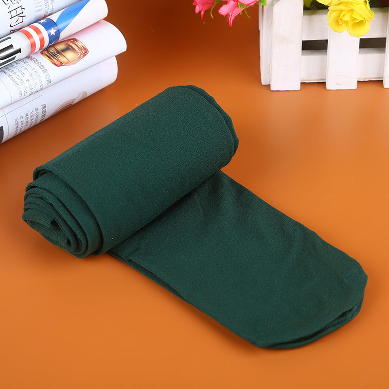Velvet Color Pantyhose, Large Stretch, Large Size Base Socks