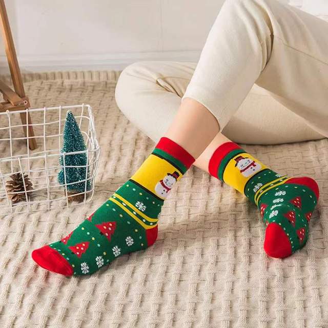 Women Casual Winter Christmas Socks Thickened David's
