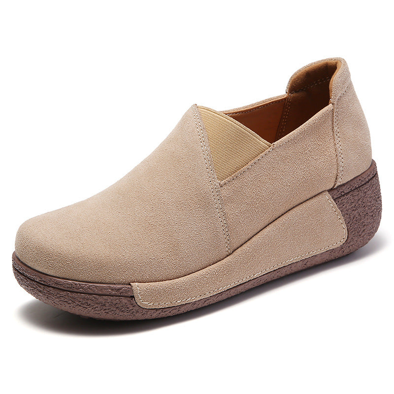 Fashion Thick Bottom Rocking Women's Single Shoes Casual