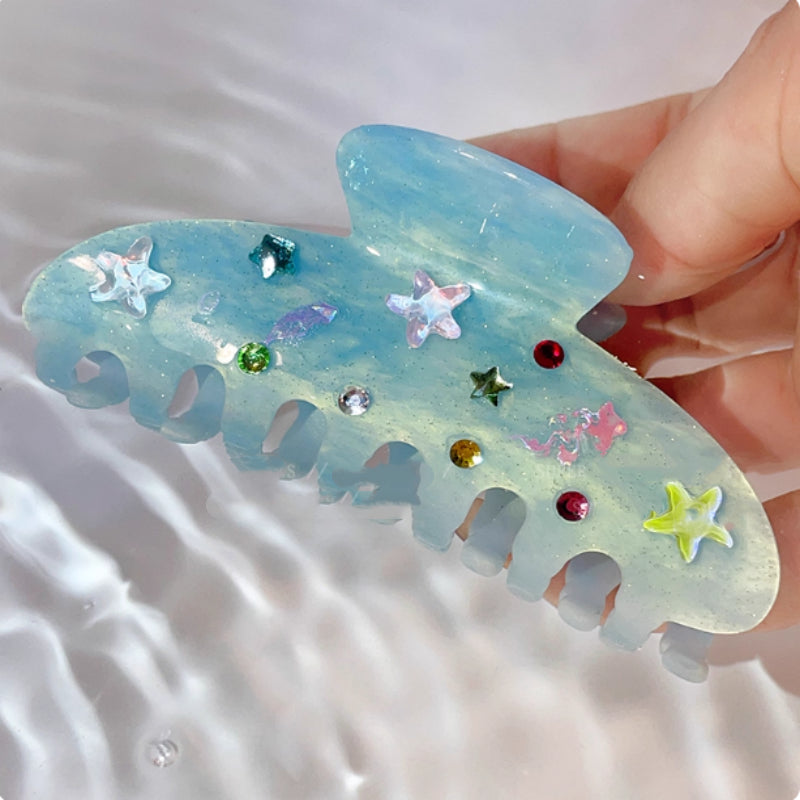 Ocean Style Niche Design Acetate Shark Clip