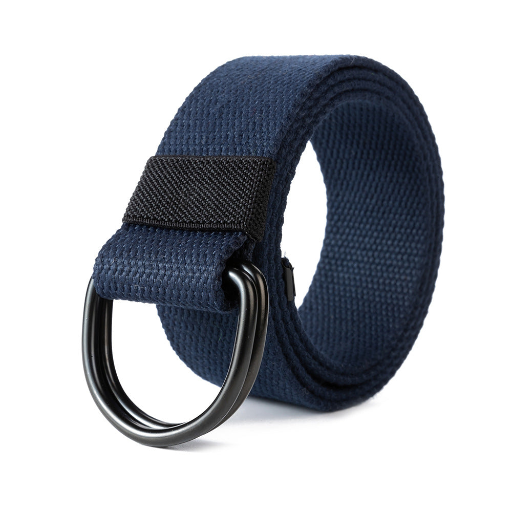 Double Ring Buckle Belt Men And Women