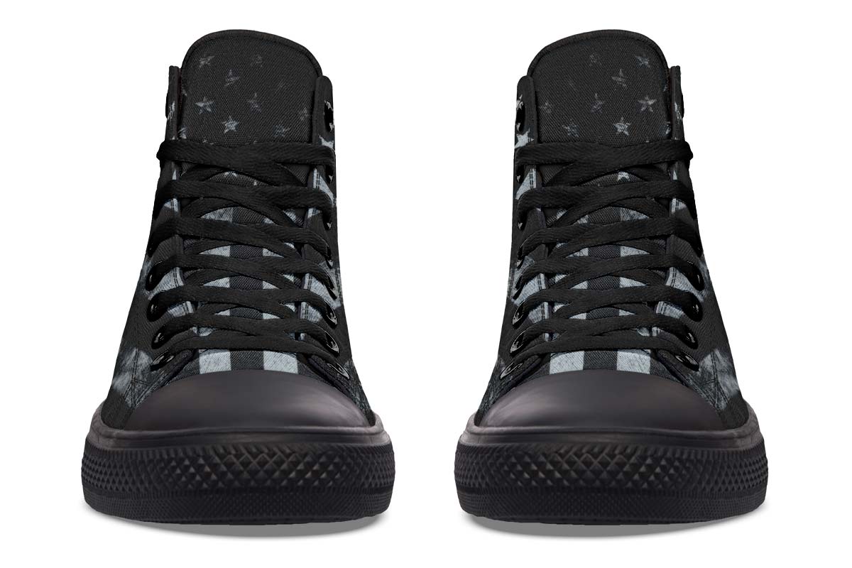 Men's And Women's Fashion Color Printing High-top Canvas Shoes