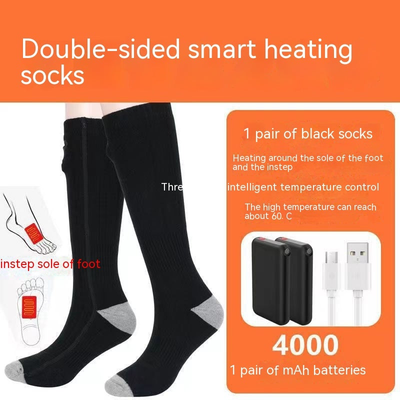 Men's And Women's USB Thermostat Electric Heating Thermal Socks