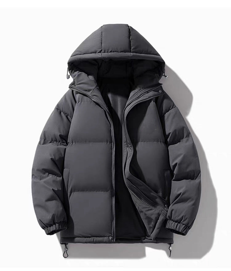 Winter Men's Cotton Hooded Loose Puffer Winter Coat