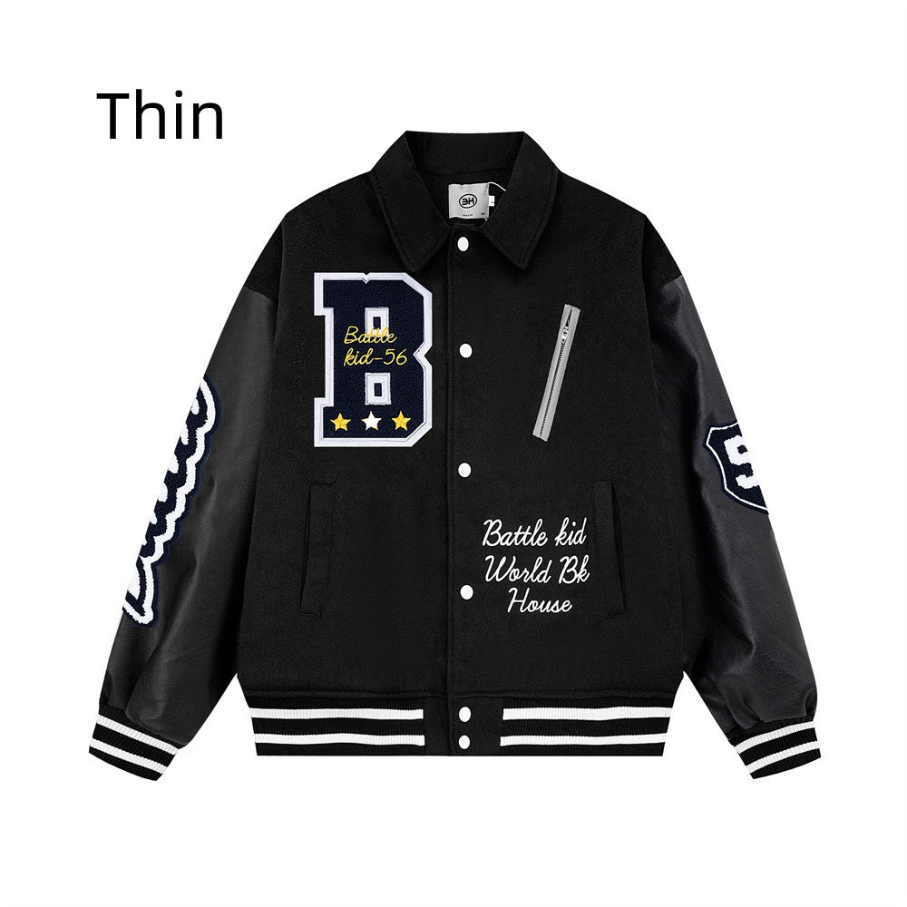 Men's Baseball Jacket With Cotton