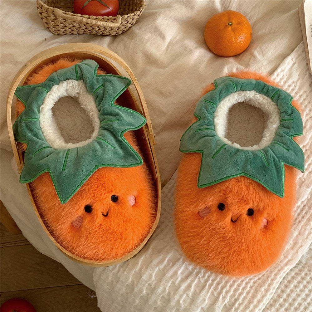 Women's Fashion Plush Thick Bottom Home Non-slip Slippers