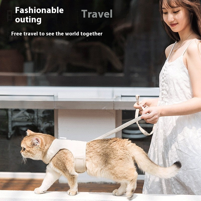 Four Seasons Universal Breathable Pet Cat Pulling Rope Anti Breaking Loose Cat Strap